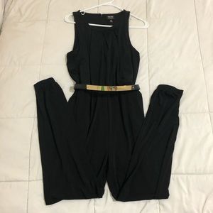 Women’s romper. Full length, black, size Medium